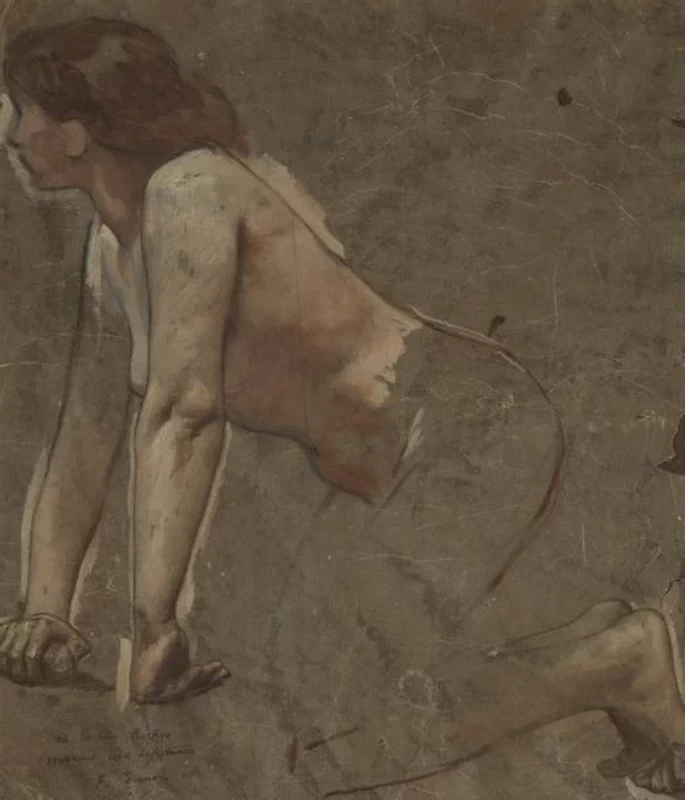 Studio di nudo di donna